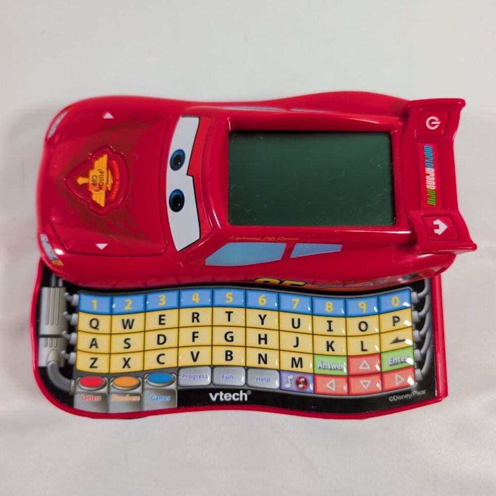VTech Disney Pixar Cars Lightning McQueen Learning Laptop Electronic Toy Tested - Picture 3 of 3